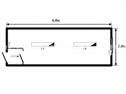 Блок-контейнер 6м жилой для строительных объектов в Хомутовке